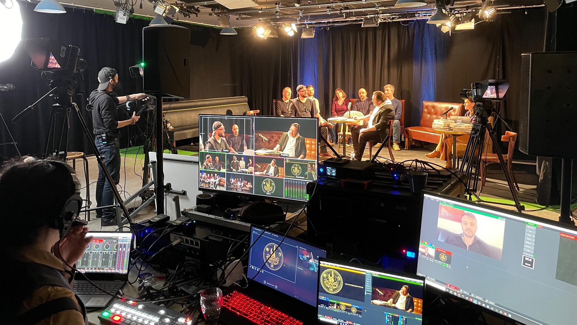 studio webcast, tournage streaming, interview